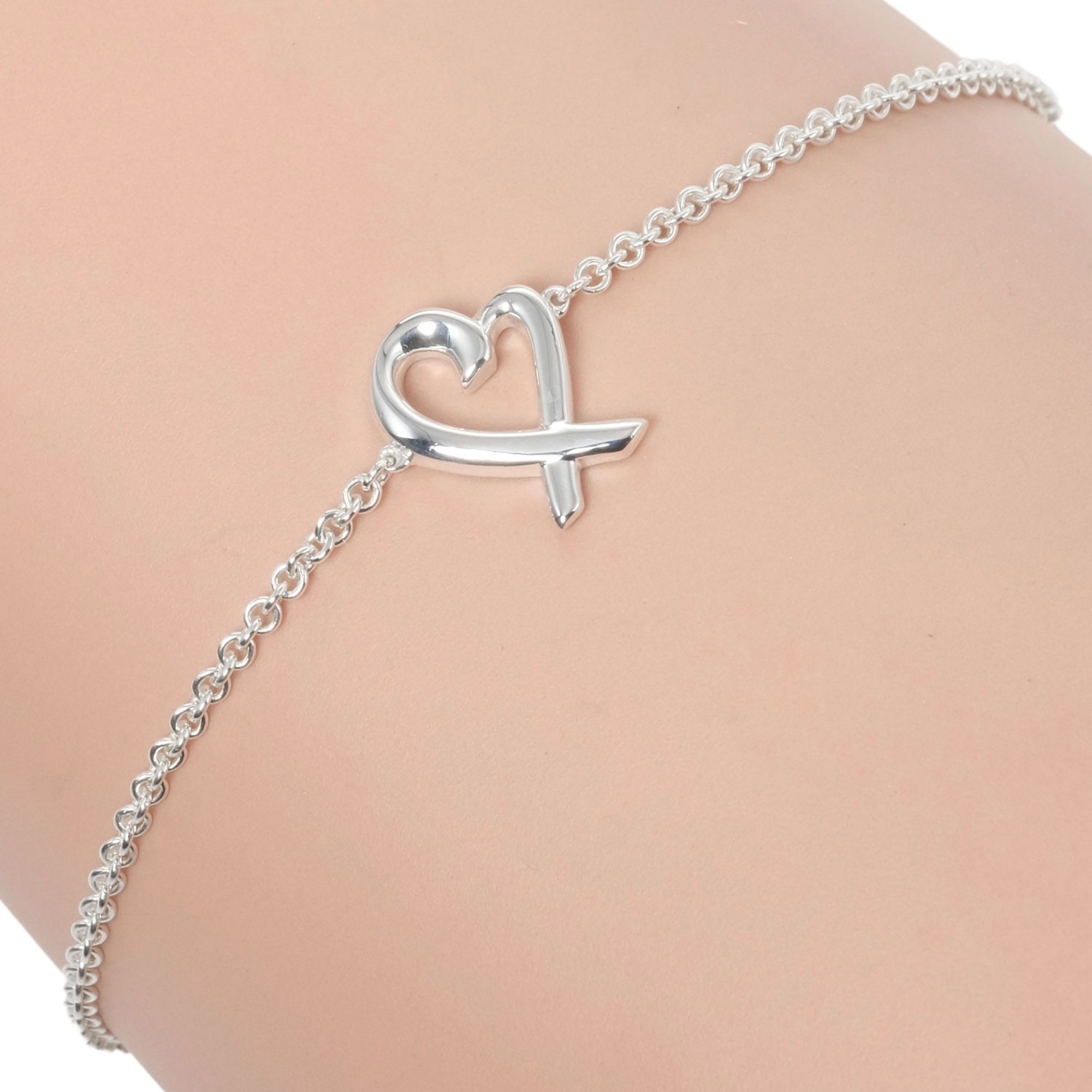 Tiffany Loving Heart Bracelet Silver 925 Tiffany&Co. Women's